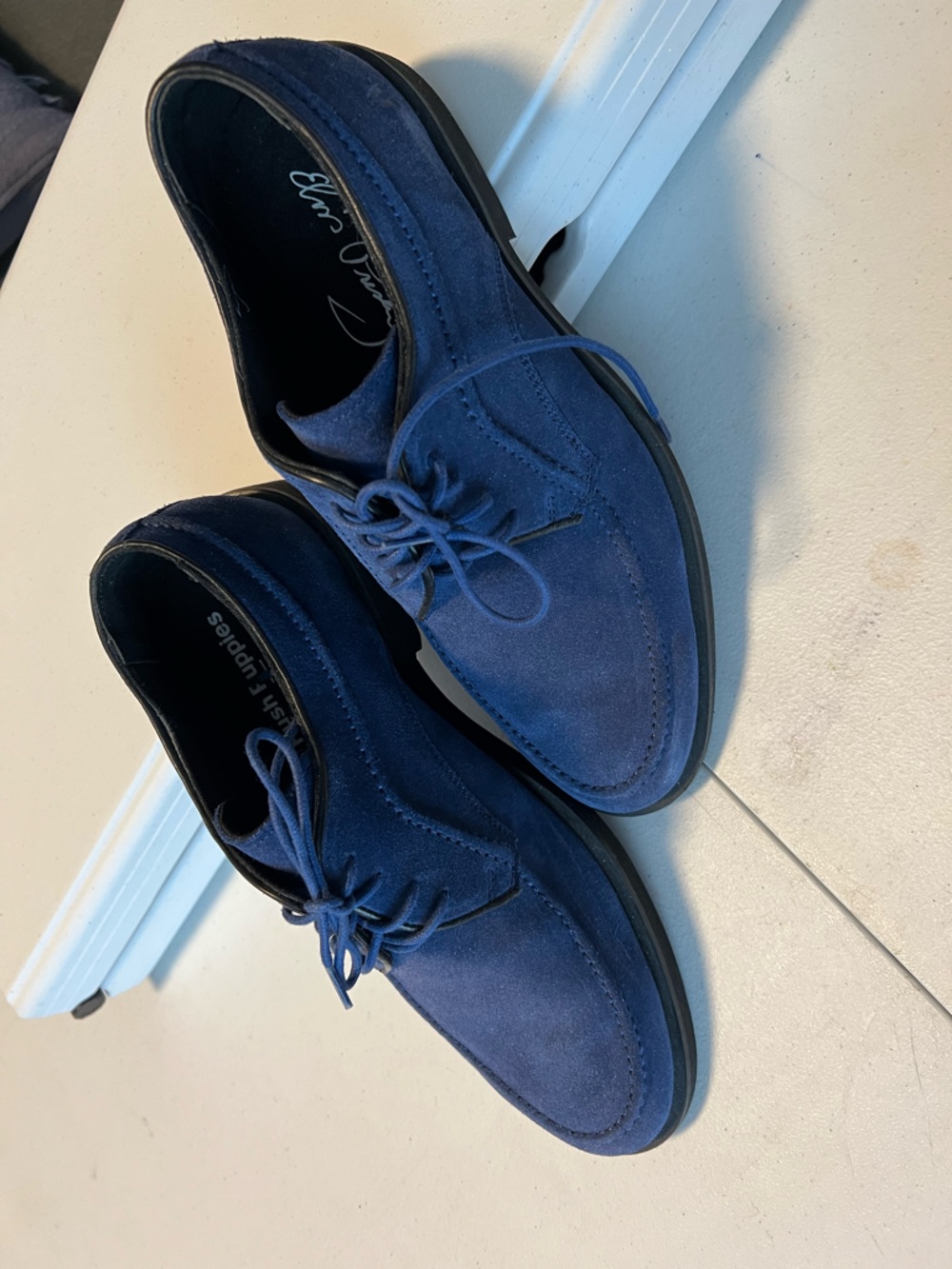 Hush Puppies Navy Suede Chukka Lace-Up Boots